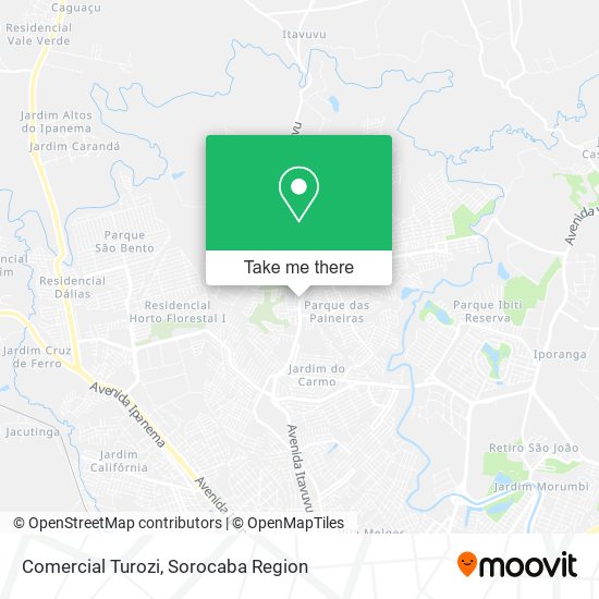 Comercial Turozi map