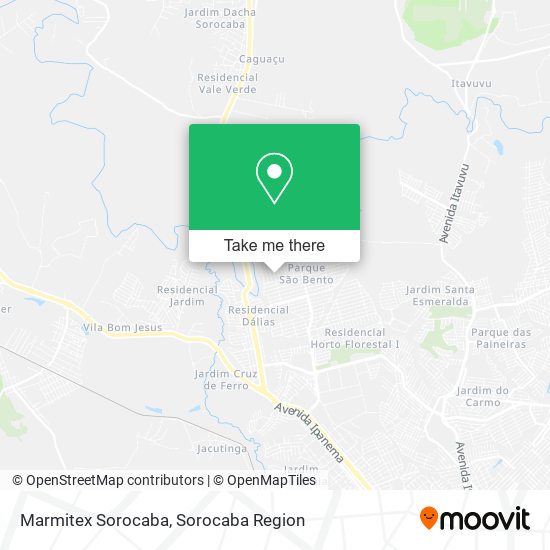 Mapa Marmitex Sorocaba
