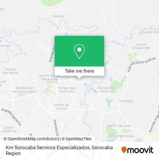 Km Sorocaba Servicos Especializados map