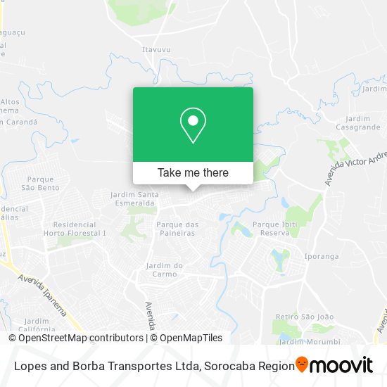 Mapa Lopes and Borba Transportes Ltda
