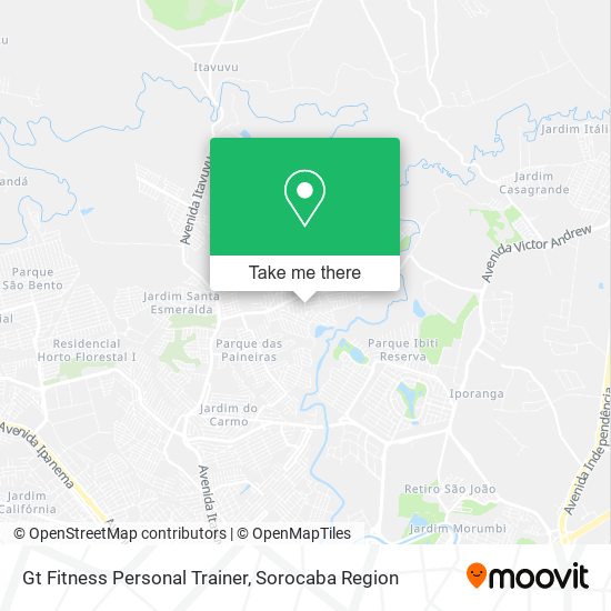 Gt Fitness Personal Trainer map