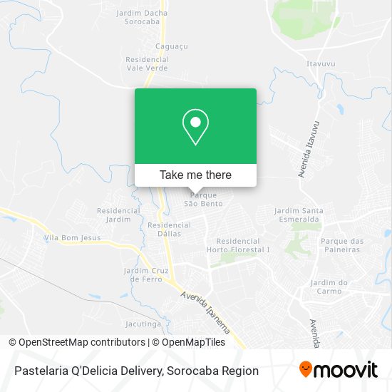 Mapa Pastelaria Q'Delicia Delivery