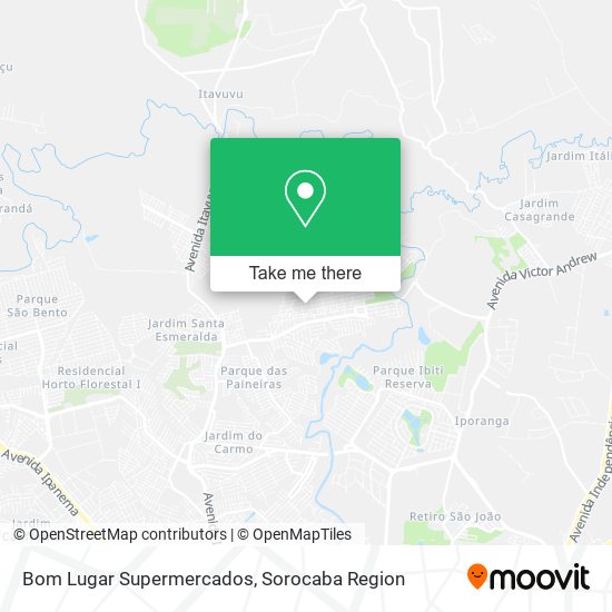 Mapa Bom Lugar Supermercados