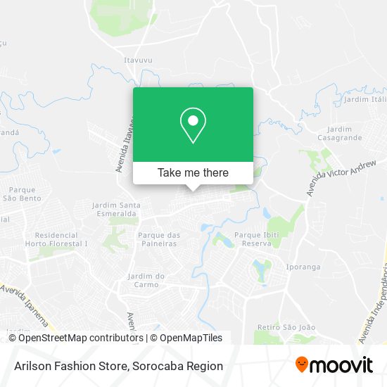 Mapa Arilson Fashion Store