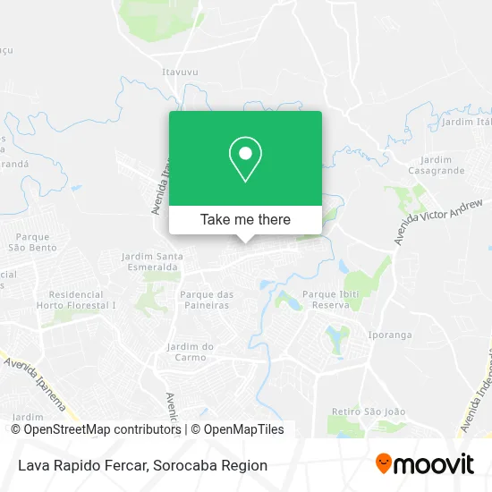 Lava Rapido Fercar map