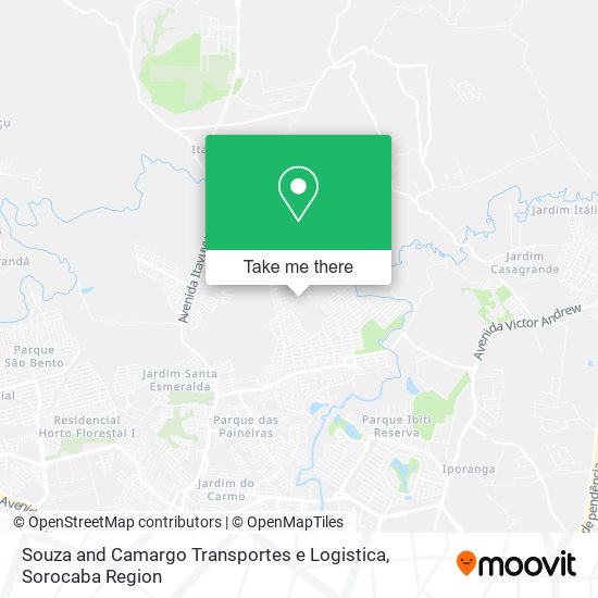 Mapa Souza and Camargo Transportes e Logistica