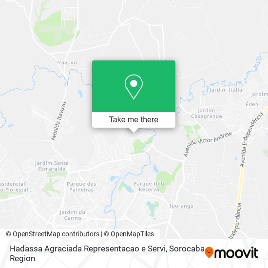 Hadassa Agraciada Representacao e Servi map