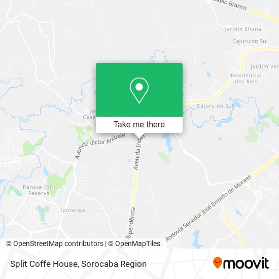 Split Coffe House map