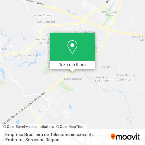 Empresa Brasileira de Telecomunicações S a Embratel map