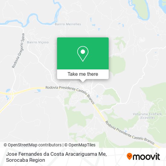 Mapa Jose Fernandes da Costa Aracariguama Me