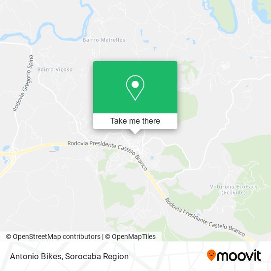 Antonio Bikes map