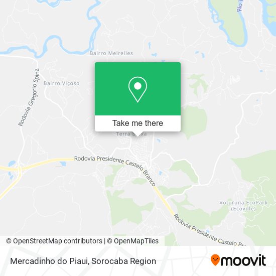 Mapa Mercadinho do Piaui