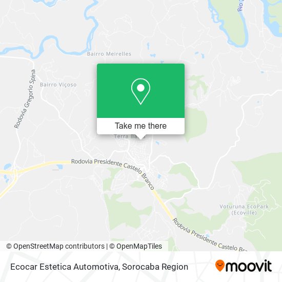 Ecocar Estetica Automotiva map