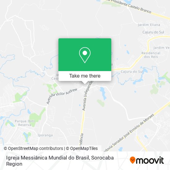 Mapa Igreja Messiânica Mundial do Brasil
