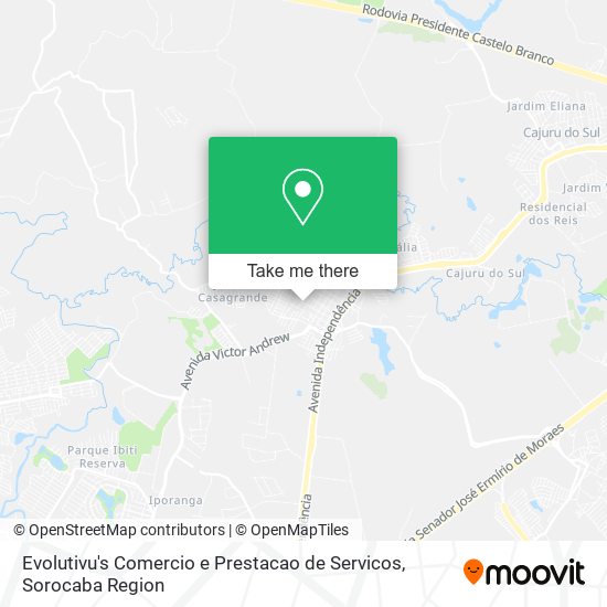 Mapa Evolutivu's Comercio e Prestacao de Servicos