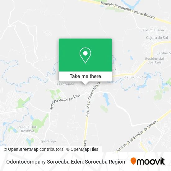 Odontocompany Sorocaba Eden map