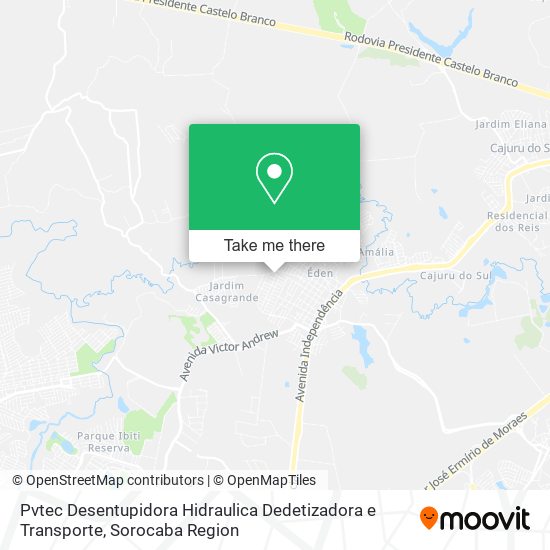 Mapa Pvtec Desentupidora Hidraulica Dedetizadora e Transporte