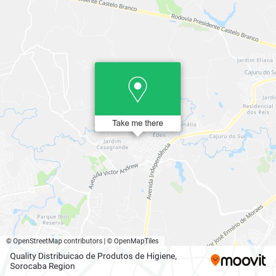 Quality Distribuicao de Produtos de Higiene map