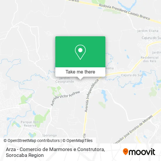 Arza - Comercio de Marmores e Construtora map
