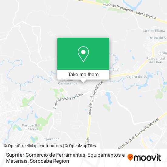 Suprifer Comercio de Ferramentas, Equipamentos e Materiais map