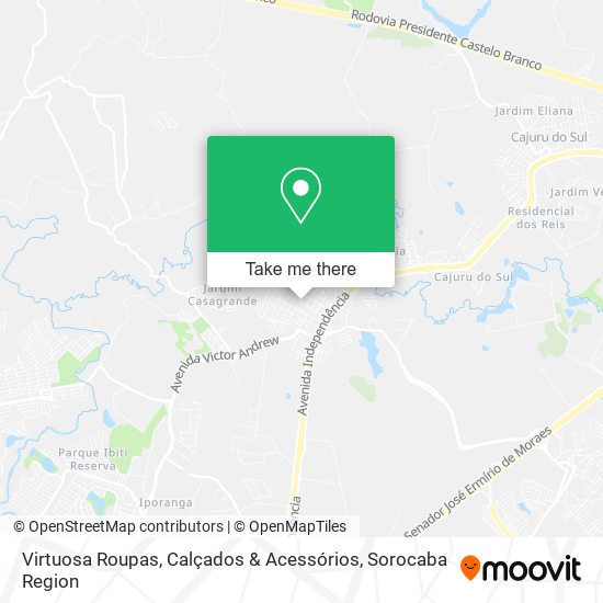 Virtuosa Roupas, Calçados & Acessórios map