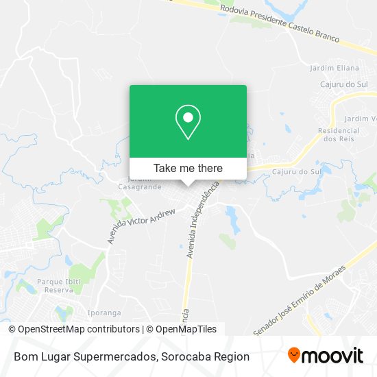 Mapa Bom Lugar Supermercados