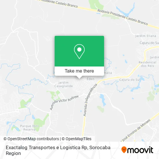 Exactalog Transportes e Logistica Rp map
