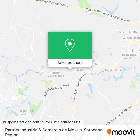 Partner Industria & Comercio de Moveis map