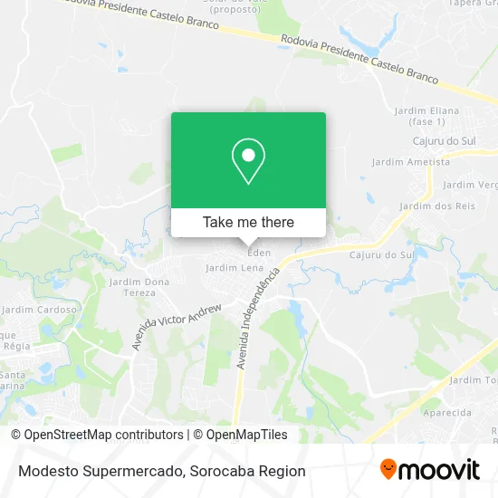 Modesto Supermercado map