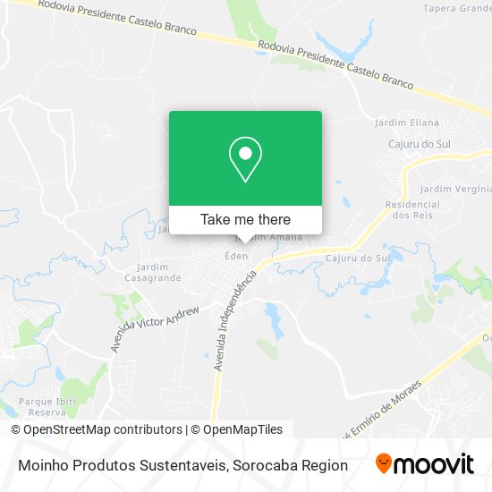 Moinho Produtos Sustentaveis map