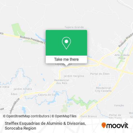 Stelflex Esquadrias de Aluminio & Divisorias map