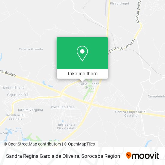 Sandra Regina Garcia de Oliveira map