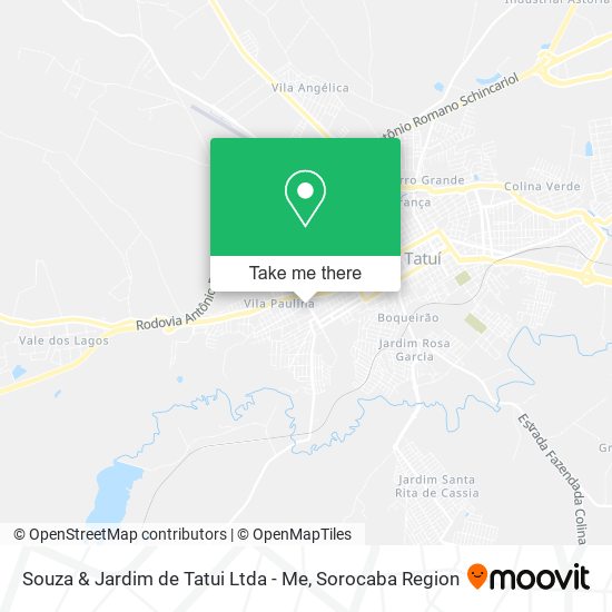 Souza & Jardim de Tatui Ltda - Me map