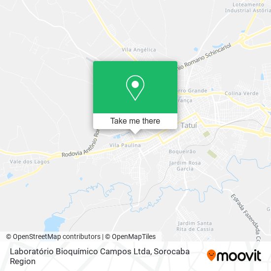 Mapa Laboratório Bioquímico Campos Ltda