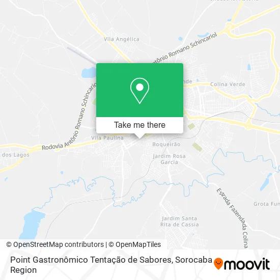 Point Gastronômico Tentação de Sabores map