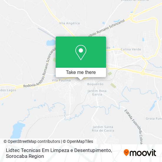 Lidtec Tecnicas Em Limpeza e Desentupimento map