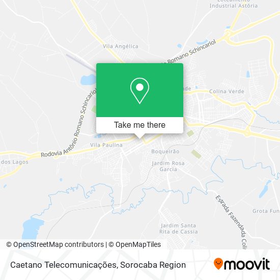 Caetano Telecomunicações map