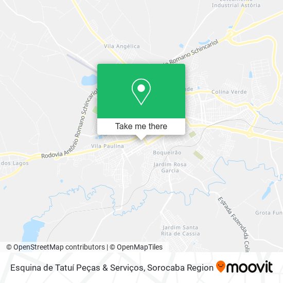 Esquina de Tatuí Peças & Serviços map