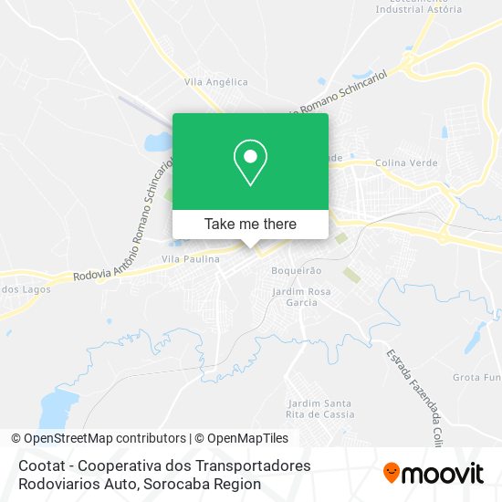 Cootat - Cooperativa dos Transportadores Rodoviarios Auto map