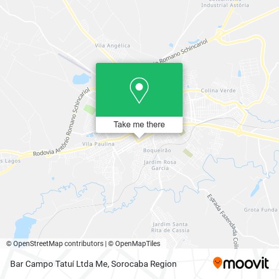 Mapa Bar Campo Tatuí Ltda Me