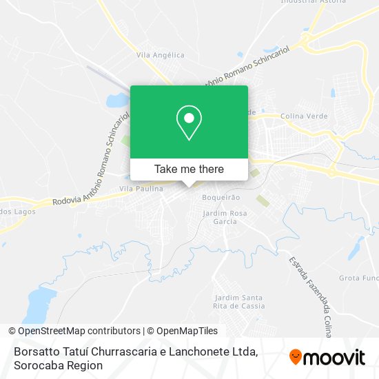 Mapa Borsatto Tatuí Churrascaria e Lanchonete Ltda