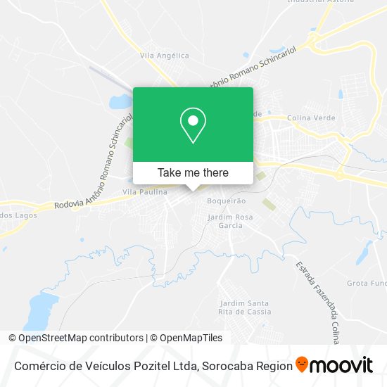 Comércio de Veículos Pozitel Ltda map