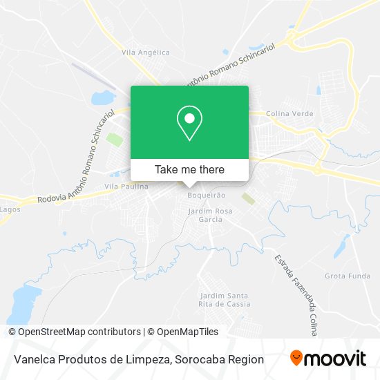 Mapa Vanelca Produtos de Limpeza