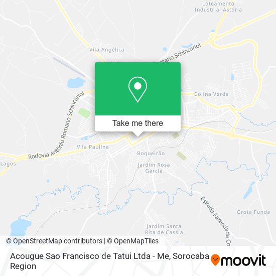 Acougue Sao Francisco de Tatui Ltda - Me map