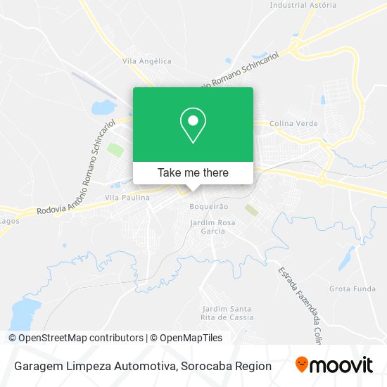 Mapa Garagem Limpeza Automotiva