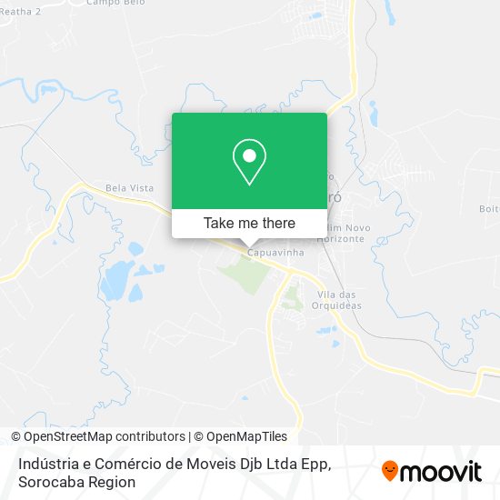 Indústria e Comércio de Moveis Djb Ltda Epp map