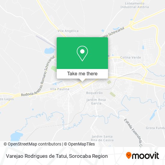 Varejao Rodrigues de Tatui map
