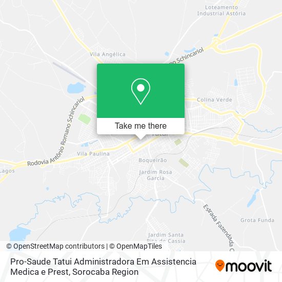 Pro-Saude Tatui Administradora Em Assistencia Medica e Prest map