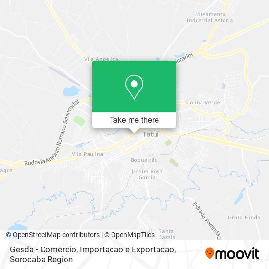 Gesda - Comercio, Importacao e Exportacao map