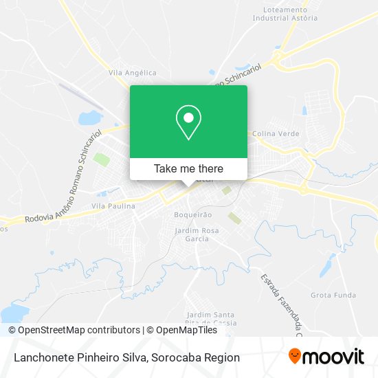 Mapa Lanchonete Pinheiro Silva